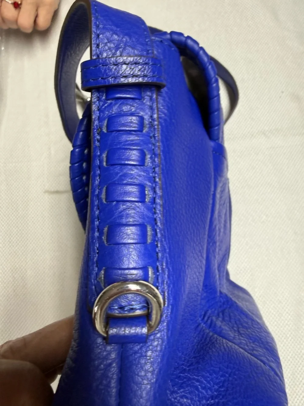 Aimee Kestenberg Cobalt Blue Leather Crossbody Bag - Picture 6 of 11